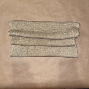 Gold Infinity Scarf with Sparkle Details